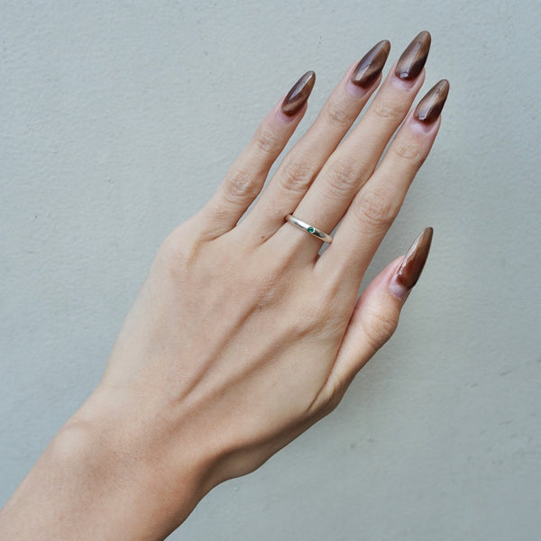 ティファニー エルサ ペレッティ エメラルド リング 指輪 シルバー925 新品磨き済 10号 - NEWSED