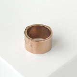 メゾン マルジェラ ロゴ シルバー925 リング 指輪 ピンクゴールド 10号 箱付き - NEWSED