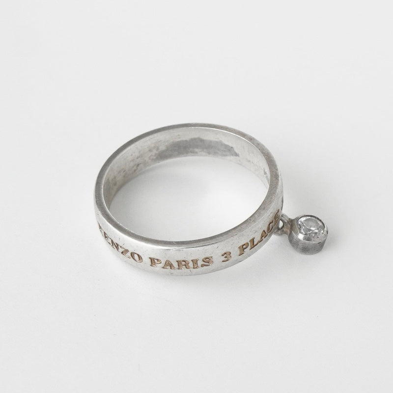 ケンゾー ヴィンテージ ラインストーン シルバー925 指輪 リング 11号 - NEWSED