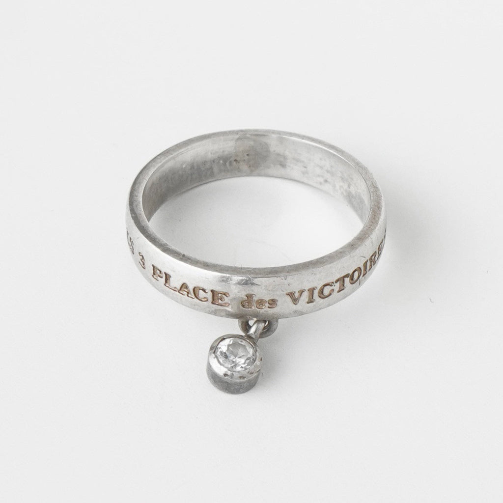 ケンゾー ヴィンテージ ラインストーン シルバー925 指輪 リング 11号