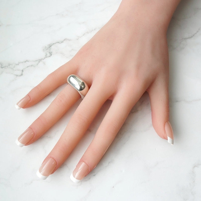 グッチ スクエア シルバー925 指輪 リング 11.5号 - NEWSED