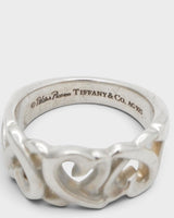ティファニー トリプル ラビングハート リング 925 シルバー 12号 - NEWSED