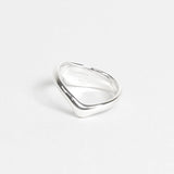 ティファニー カーブドハート ウェーブ リング 指輪 シルバー925 12号 新品磨き済 - NEWSED