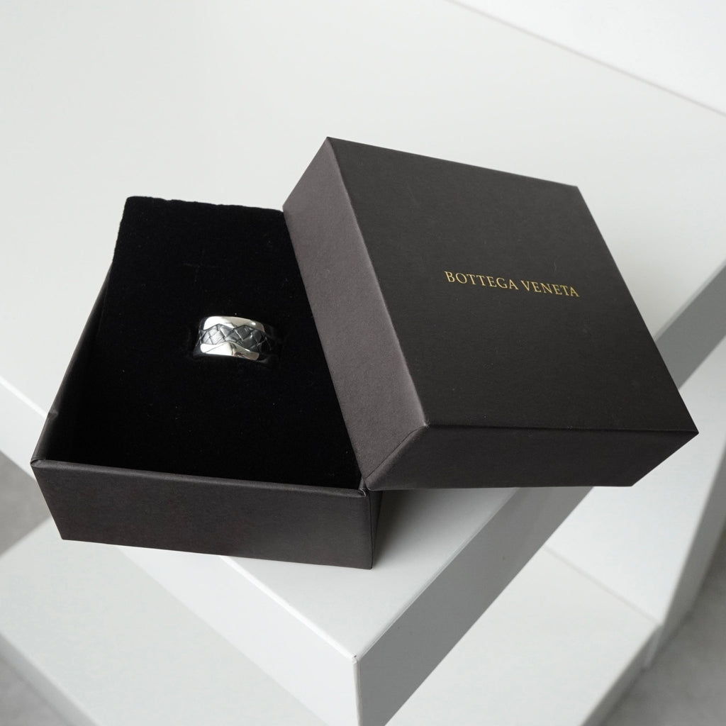 ボッテガ ヴェネタ イントレチャート シルバー925 リング サイズ13 / 11.5号 箱付き