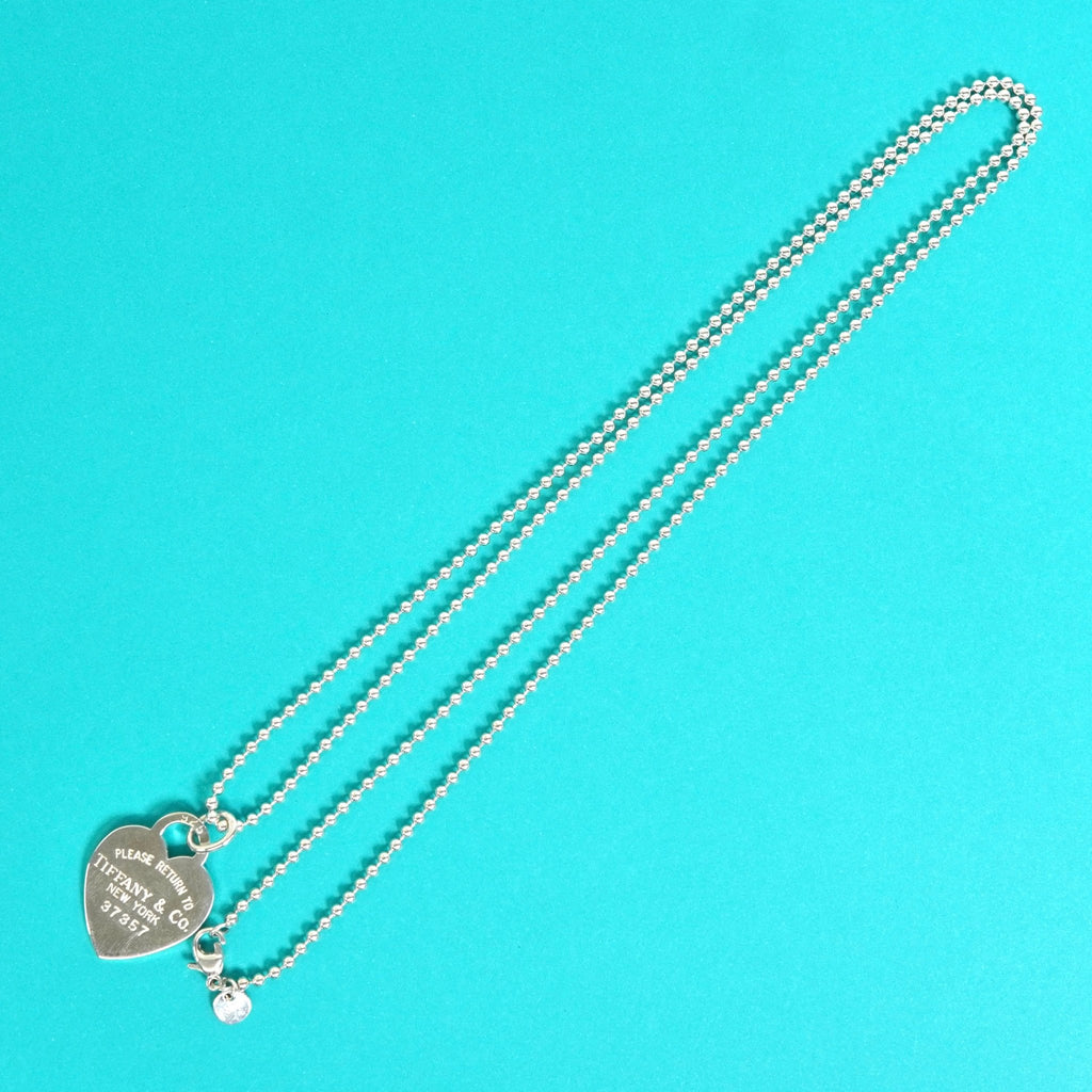 ティファニー リターントゥハート ボールチェーンネックレス シルバー925 新品磨き済