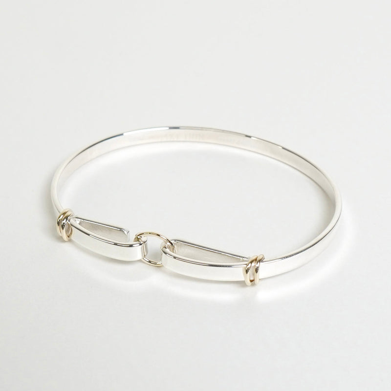 ティファニー フックアンドアイ バングル シルバー925 / 14KT 新品磨き済 - NEWSED
