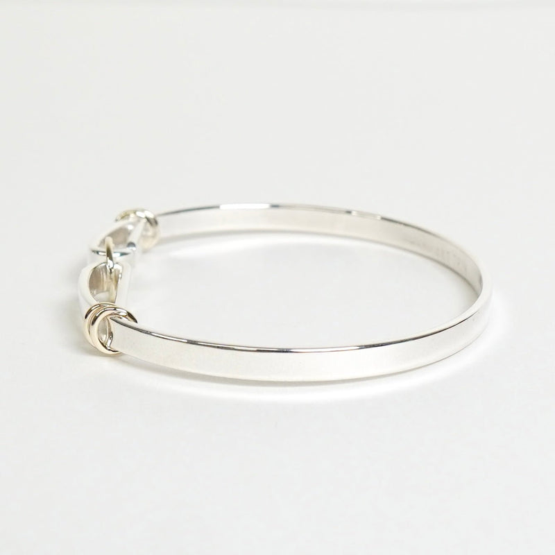 ティファニー フックアンドアイ バングル シルバー925 / 14KT 新品磨き済 - NEWSED
