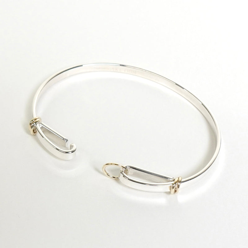 ティファニー フックアンドアイ バングル シルバー925 / 14KT 新品磨き済 - NEWSED