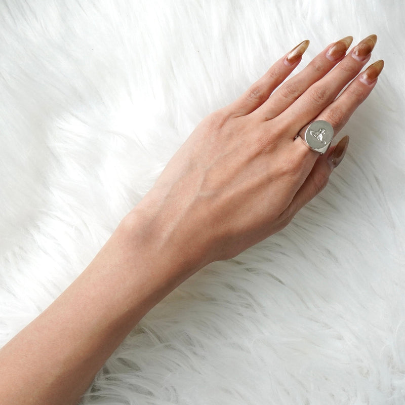 vivienne westwood　シグネットリング　シルバー925 ヴィヴィアン ウエストウッド シグネットリング シルバー925