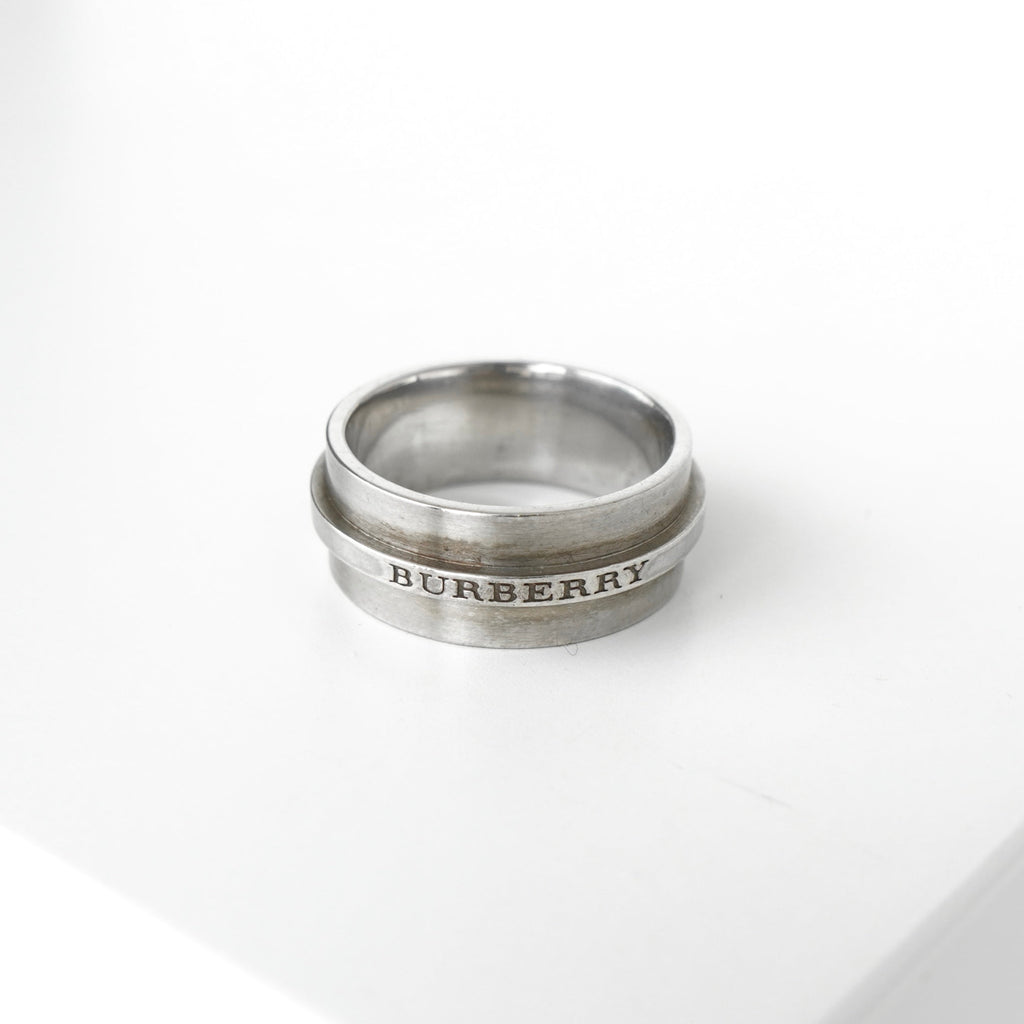 Burberry 925 银戒指，尺寸 15
