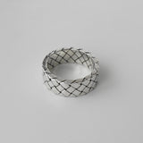 ボッテガ ヴェネタ イントレチャート リング 指輪 シルバー925 16号 - NEWSED