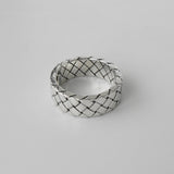 ボッテガ ヴェネタ イントレチャート リング 指輪 シルバー925 16号 - NEWSED