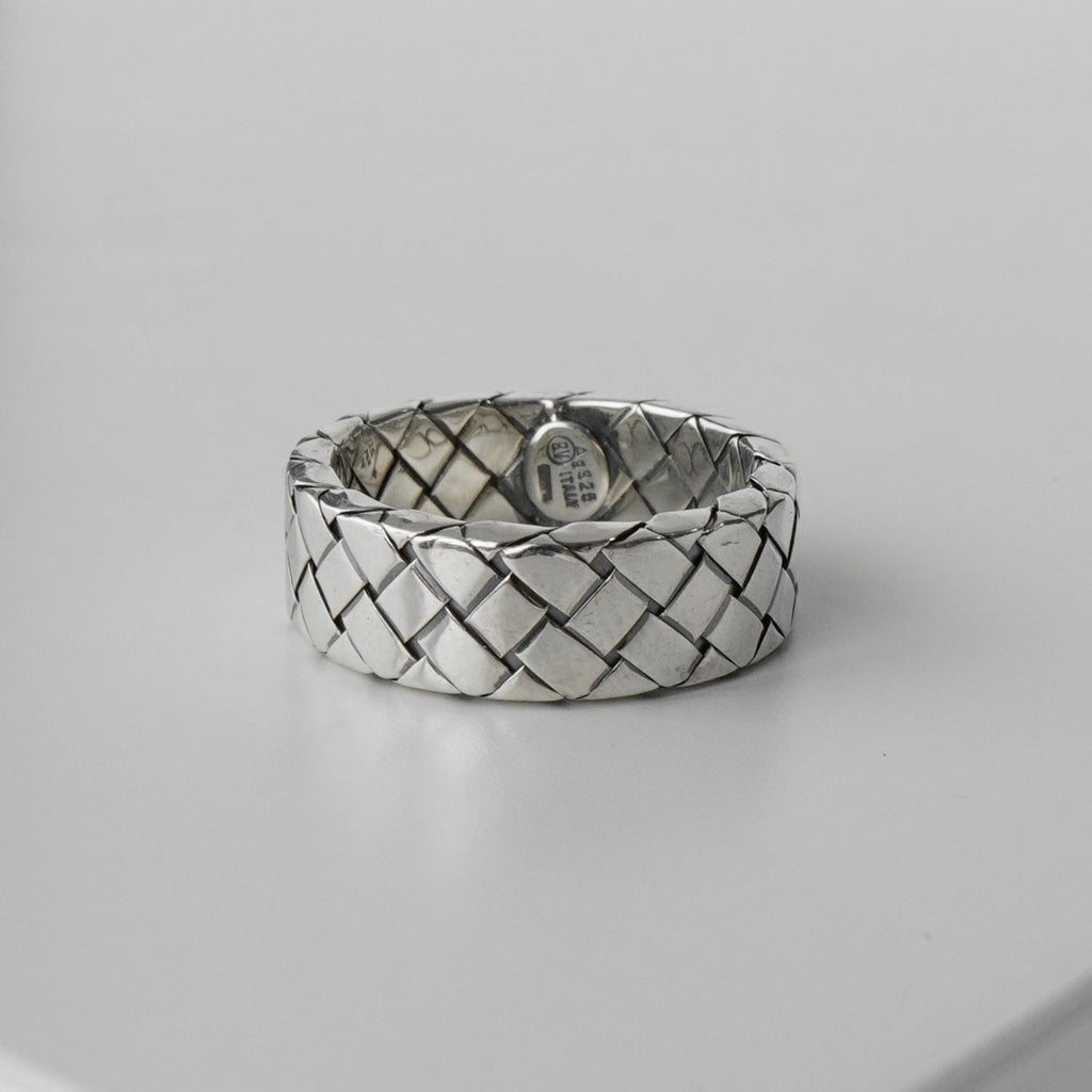ボッテガ ヴェネタ イントレチャート リング 指輪 シルバー925 16号