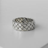 ボッテガ ヴェネタ イントレチャート リング 指輪 シルバー925 16号 - NEWSED