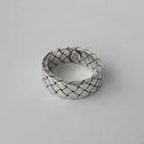 ボッテガ ヴェネタ イントレチャート リング 指輪 シルバー925 16号 - NEWSED