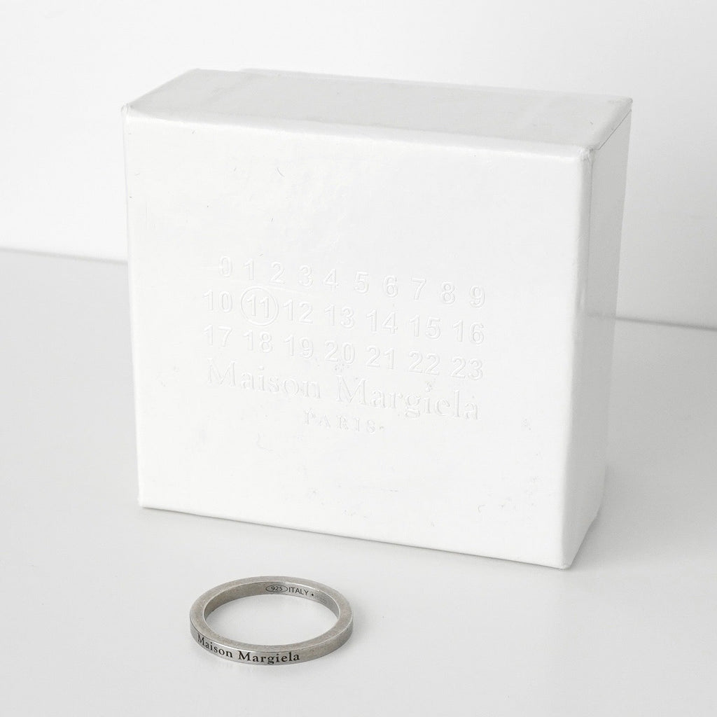 Maison Margiela logo silver 925 narrow ring size 16.5 with box