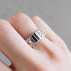 Gucci Diamante ring, silver 925, size 17
