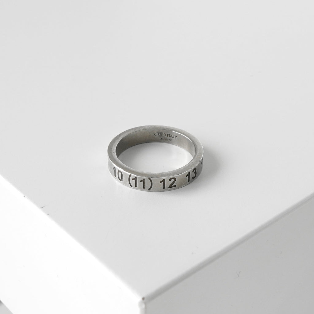 Maison Margiela Calendar Logo Silver 925 Ring Size 18.5 with Box