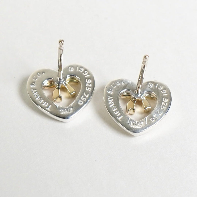 ティファニー ハート リボン ピアス シルバー925 / 18K 新品磨き済 - NEWSED