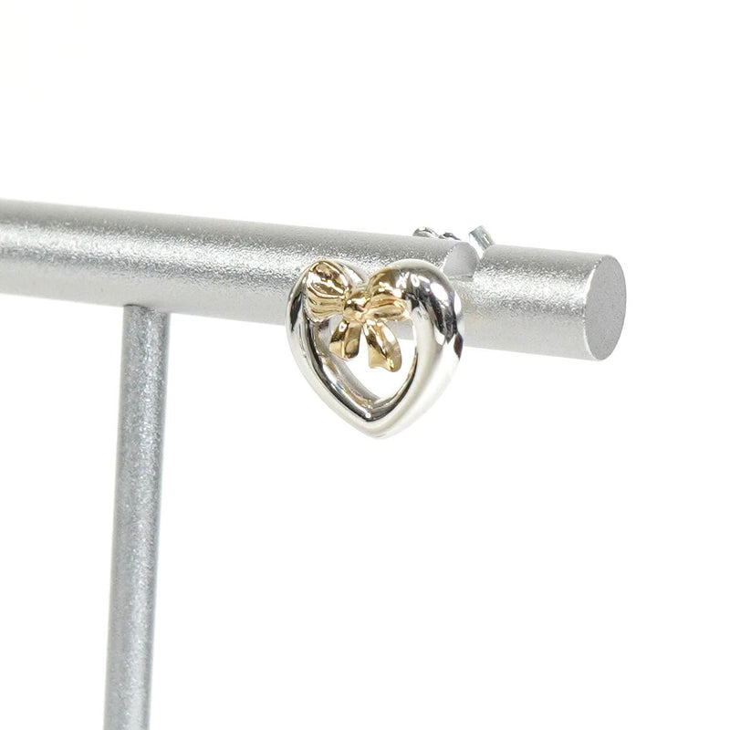 ティファニー ハート リボン ピアス シルバー925 / 18K 新品磨き済 - NEWSED