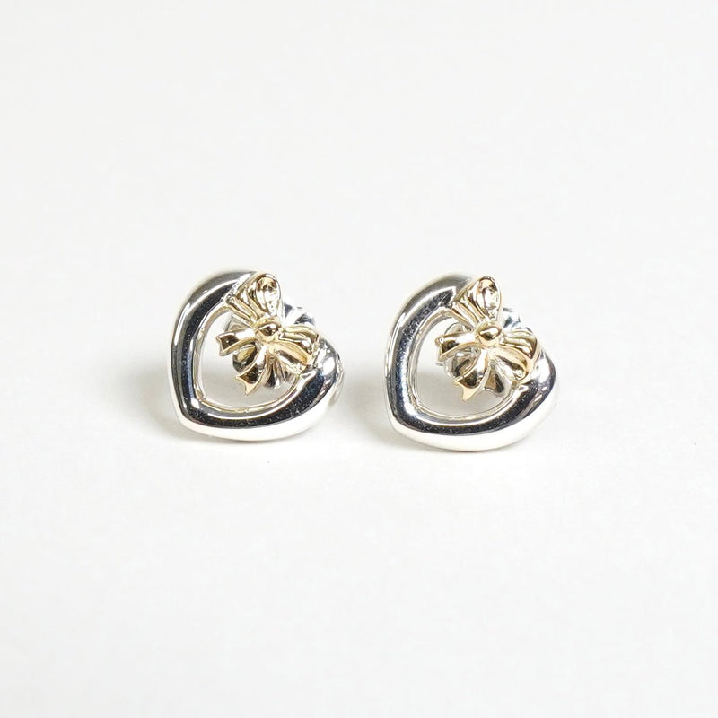 ティファニー ハート リボン ピアス シルバー925 / 18K 新品磨き済 - NEWSED