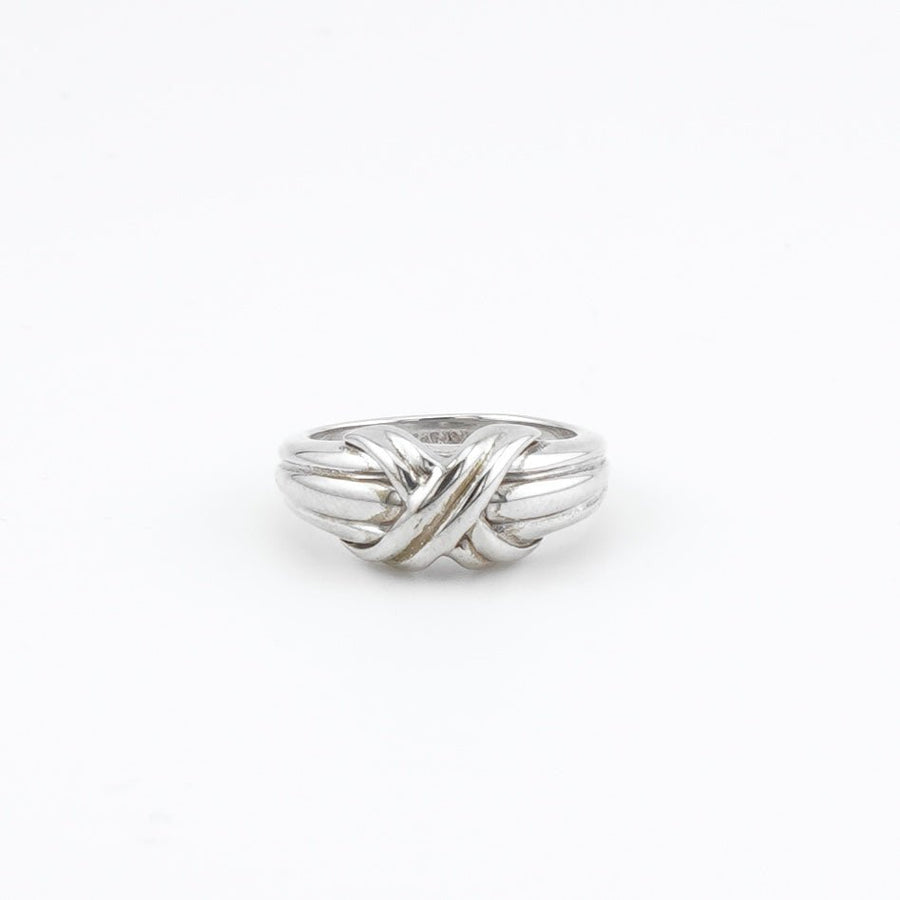 極美品 Tiffany ティファニージグネチャリング 指輪 925 750