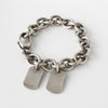 グッチ ドッグタグ チェーン ブレスレット シルバー925