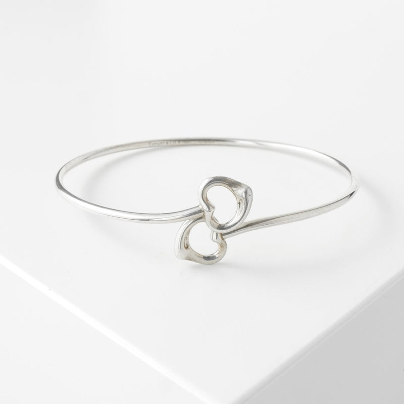 ティファニー ダブルオープンハート シルバー925 バングル - NEWSED