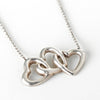 Tiffany Triple Heart Sterling Silver 925 Necklace