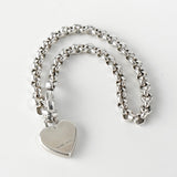 グッチ ハート チェーン シルバー925 ブレスレット - NEWSED