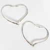 ティファニー オープンハート フープピアス 925 新品磨き済