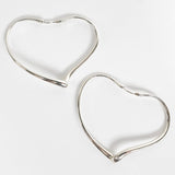 ティファニー オープンハート フープピアス 925 新品磨き済 - NEWSED