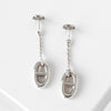 Hermes Ancienne Chaine d'Ancre 925 纯银环形耳环