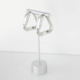 ボッテガヴェネタ トライアングル フープ シルバー925 ピアス - NEWSED