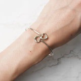 ティファニー ダブルオープンハート シルバー925 バングル - NEWSED