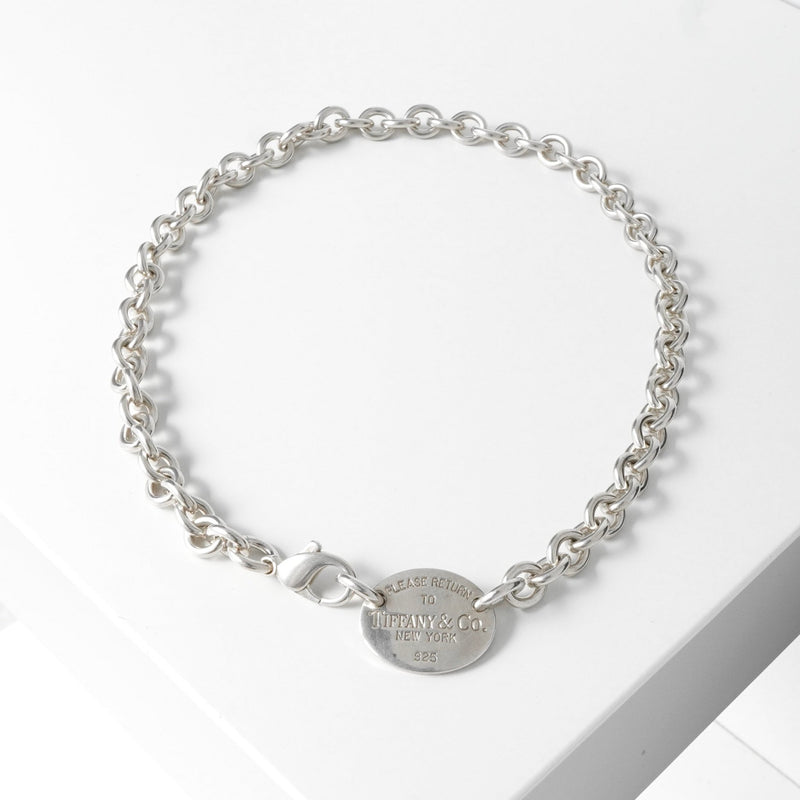 ティファニー リターントゥティファニー オーバルタグ シルバー925 ネックレス チョーカー - NEWSED