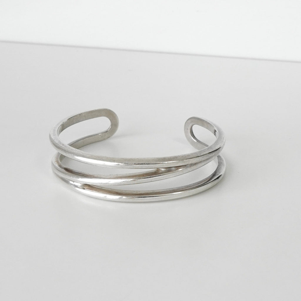 ■TIFFANY&CO.　ダイアゴナル　バングル　925 ティファニー オープンダイアゴナル バングル 925 28.1g