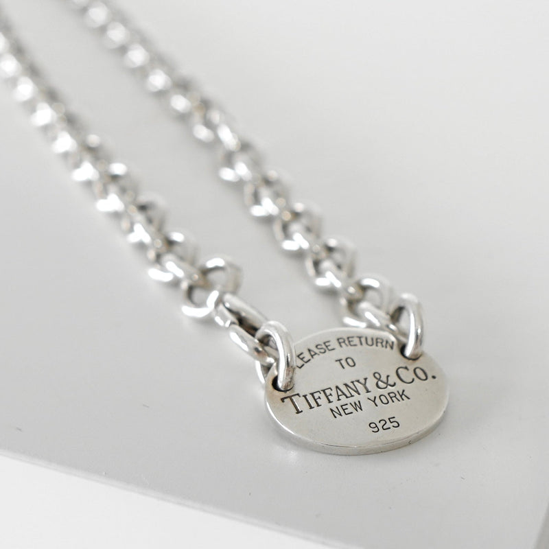 ティファニー リターン トゥ ティファニー オーバルタブ シルバー925 チェーン ネックレス チョーカー - NEWSED