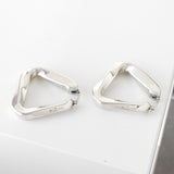 ボッテガヴェネタ トライアングル フープ シルバー925 ピアス - NEWSED