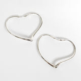 ティファニー オープンハート フープピアス 925 新品磨き済 - NEWSED