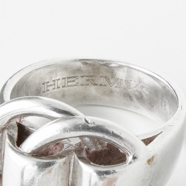 エルメス ヴィンテージ ドゥザノー シルバー925 リング 指輪 サイズ48 / 8号 箱付き - NEWSED