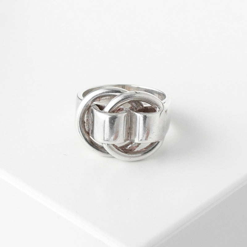 エルメス ヴィンテージ ドゥザノー シルバー925 リング 指輪 サイズ48 / 8号 箱付き - NEWSED