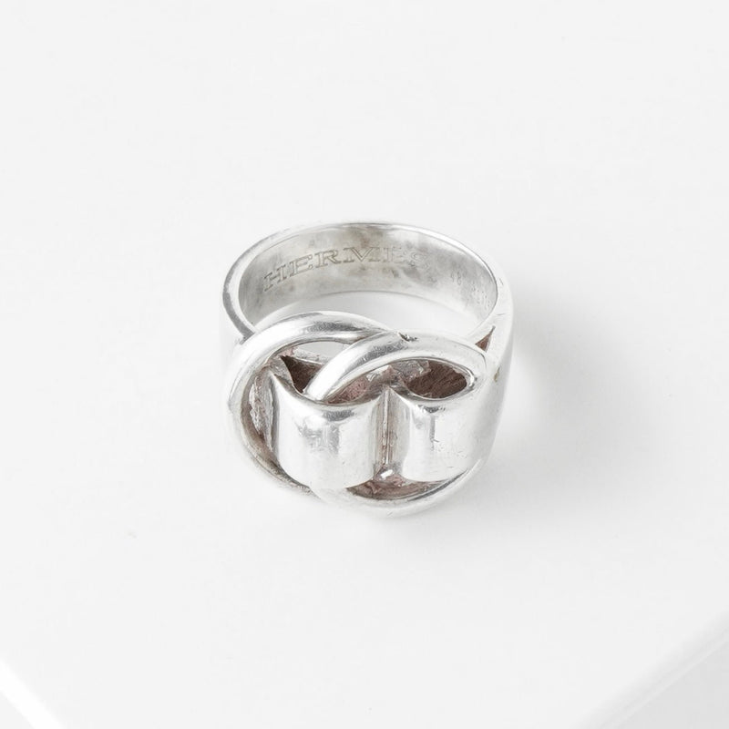 エルメス ヴィンテージ ドゥザノー シルバー925 リング 指輪 サイズ48 / 8号 箱付き - NEWSED