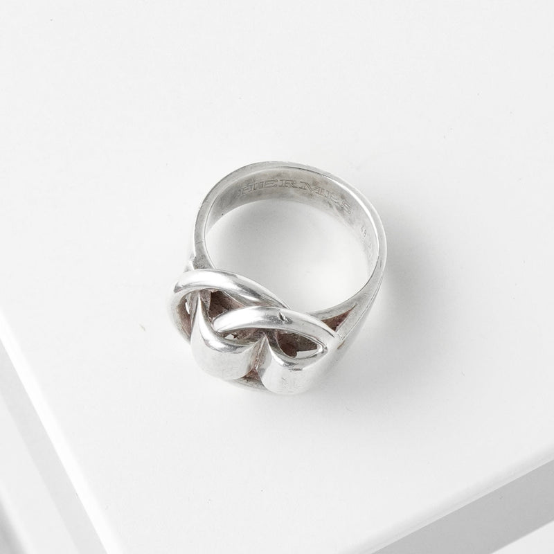 エルメス ヴィンテージ ドゥザノー シルバー925 リング 指輪 サイズ48 / 8号 箱付き - NEWSED