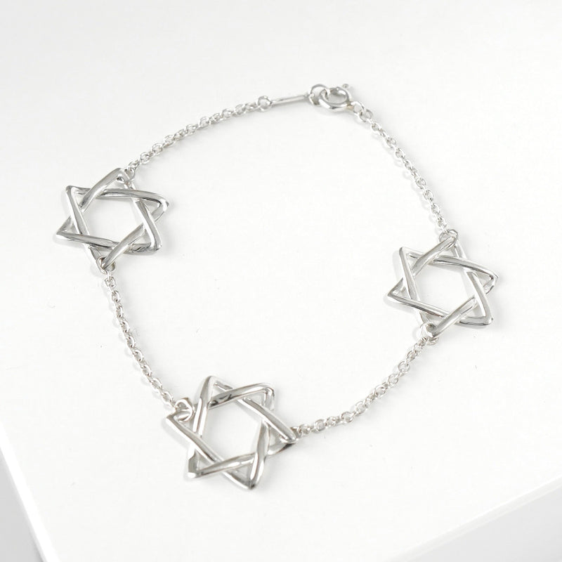 ティファニー スターオブダビデ ブレスレット シルバー 925 六芒星 Tiffany Star of David Silver 925 Bracelet | ブランド古着を扱う
