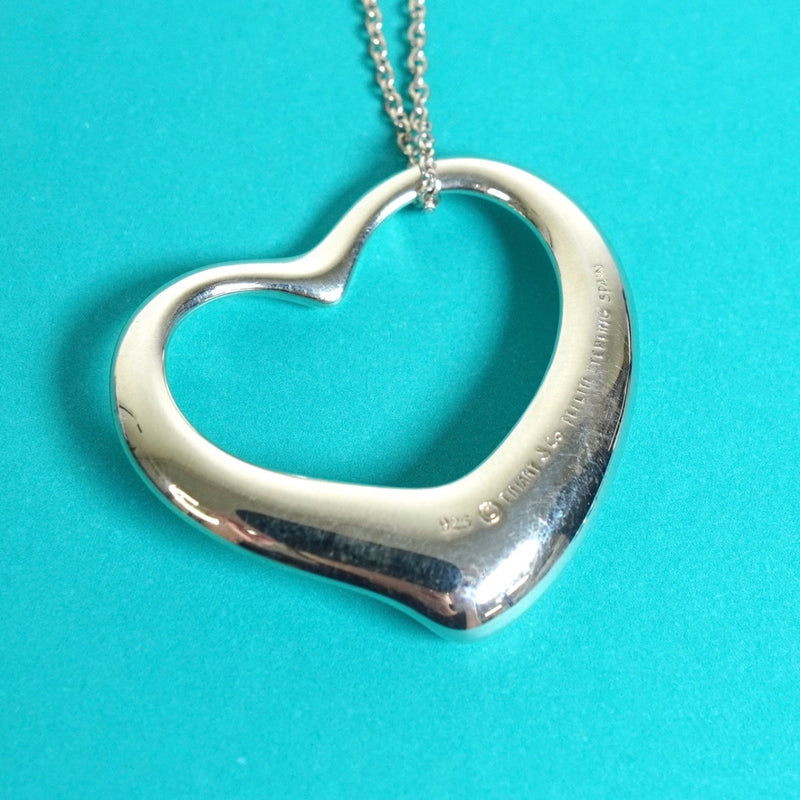 ティファニー オープンハート ネックレス シルバー925 新品磨き済