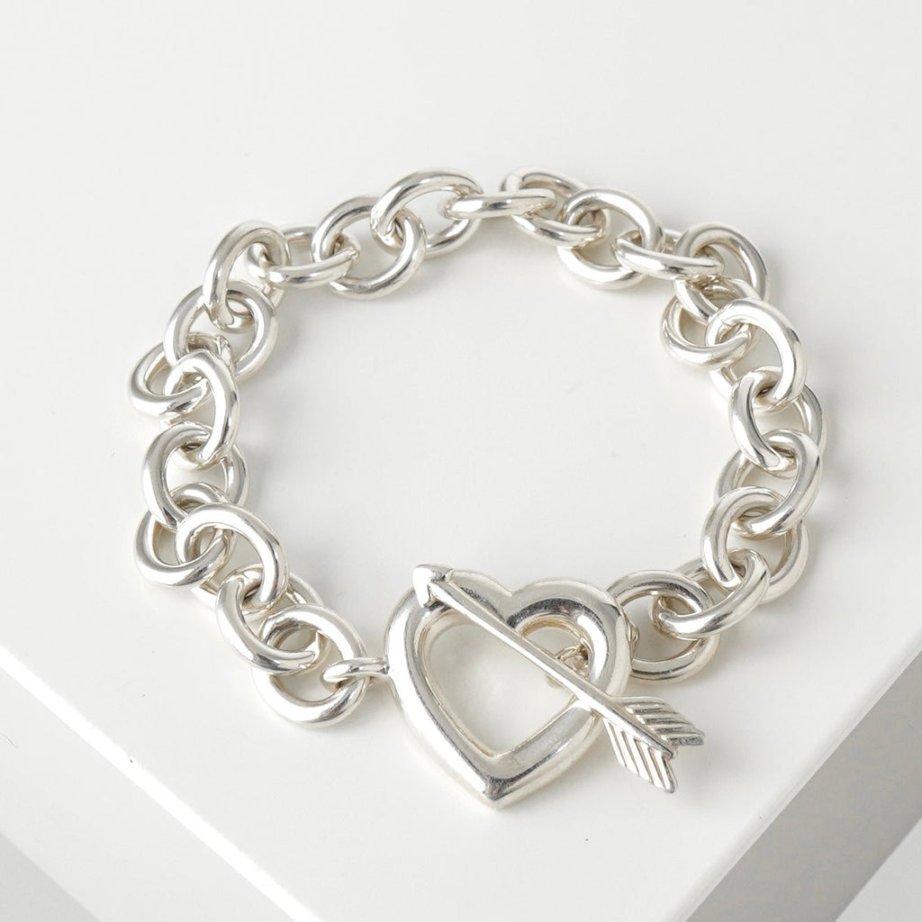 ティファニー アロー ハート トグル シルバー 925 チェーン ブレスレット