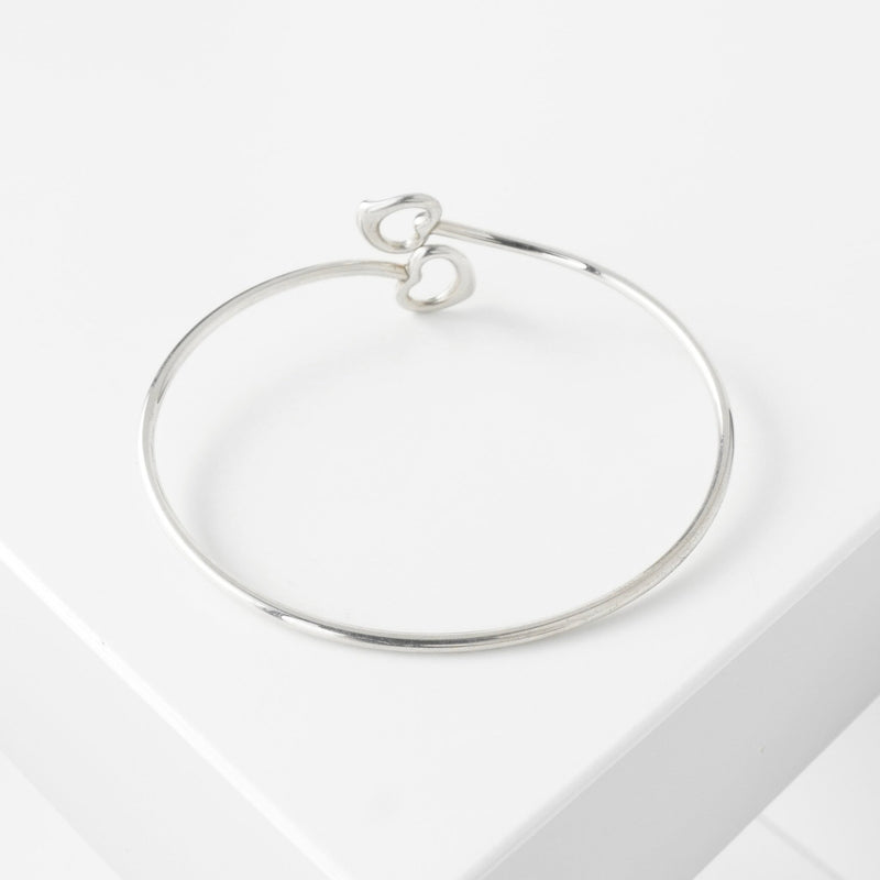 ティファニー ダブルオープンハート シルバー925 バングル - NEWSED