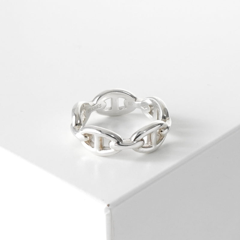 エルメス アンシェネ シェーヌダンクル シルバー925 指輪 リング 55サイズ - NEWSED