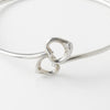 ティファニー ダブルオープンハート シルバー925 バングル